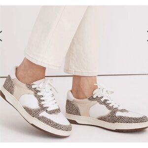 Madewell Court Spotted Calf Hair Sand Beige Multi Sneakers Women’s 11 Men’s 9.5